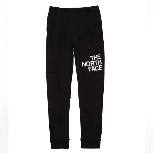 NEW THE NORTH FACE Boys Black Camp Fleece Jogger Pants Athletic Comfy Bottoms - Picture 5 of 15